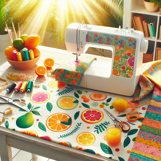 Craft Citrus Summer Vibes: Fresh Sewing and Embroidery Ideas from First Trim