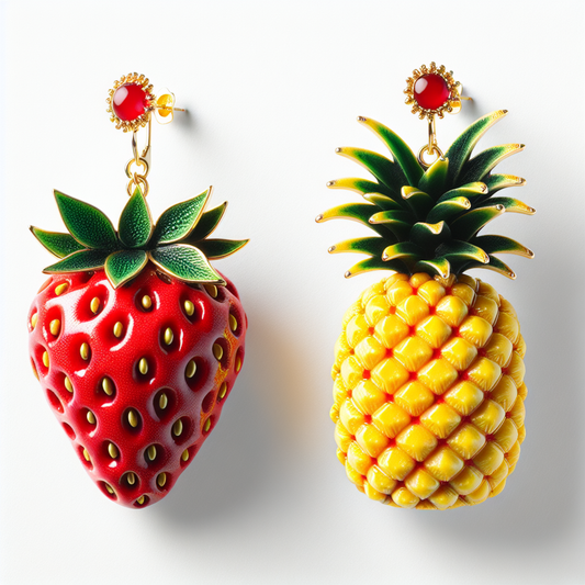 DIY Fruit Embroidery Earrings: Add a Zesty Flair with First Trim's Threads