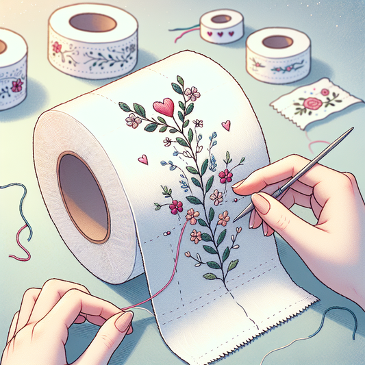 Creative Embroidery: A Fun Guide to Embroidering on Toilet Paper with First Trim Threads