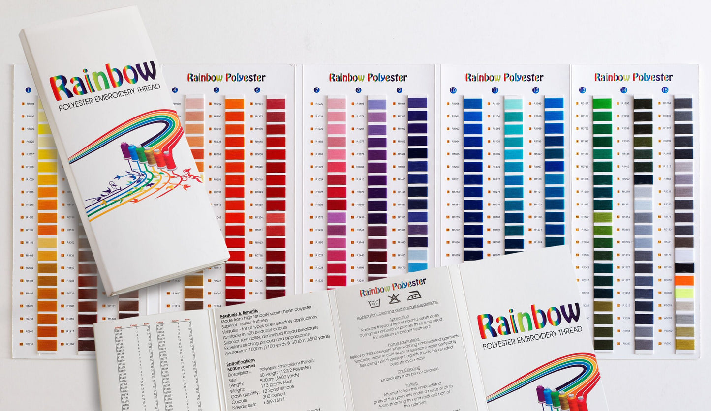 Rainbow Thread Colour Card